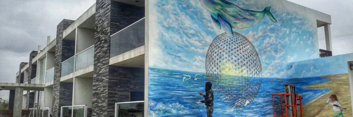 Mural detail — Pedro Honeker Gallinger